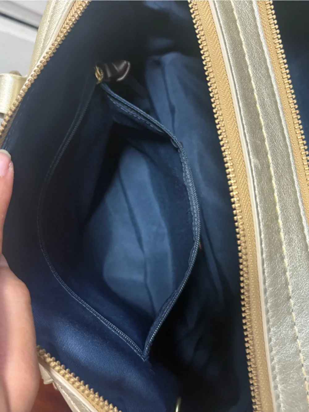 Authentic 2009 metallic coach lily legacy satchel